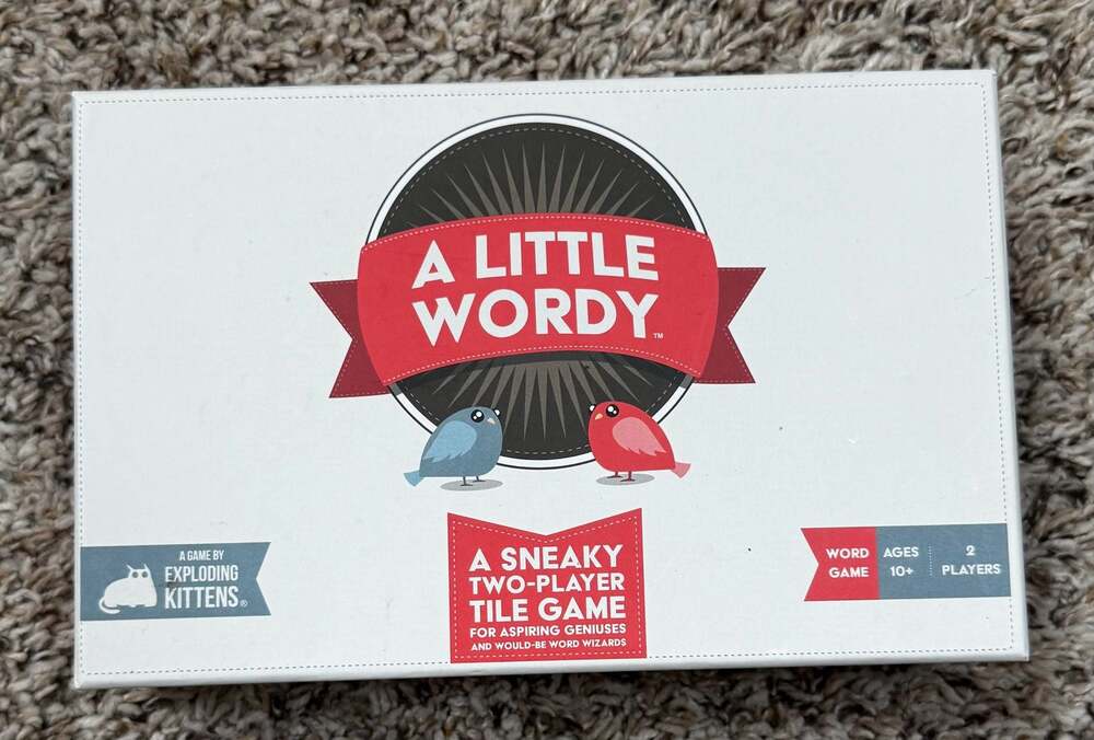 A Little Wordy A Sneaky Two-Player Tile Game by Exploding Kittens complete